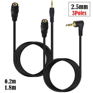 2.5mm Male to Female Audio Extension Cable