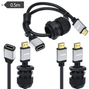 4K 60Hz HD Waterproof Male Female HDMI Extension Cable