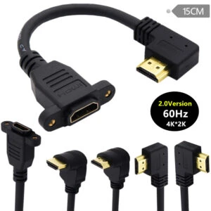 4k Male to Female Panel Mount HDMI Extension Cable