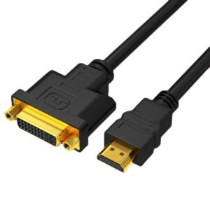 1080P Bi-Directional HDMI Male To 24+5 Pin Female DVI Cable