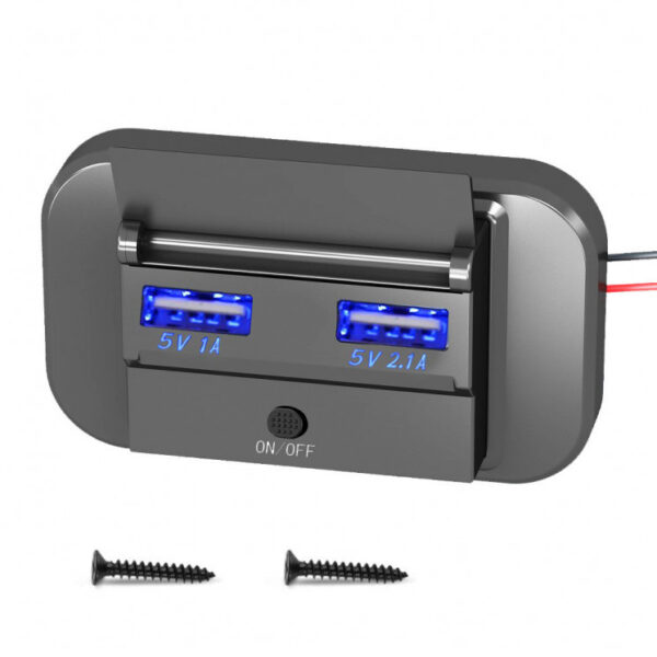 12V USB Outlet Marine Charger Adapter