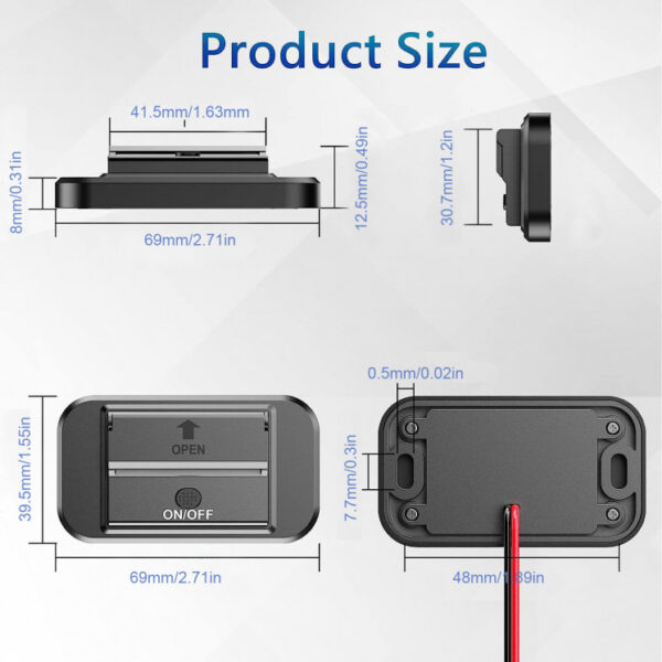 RV Dual Port USB charging Outlet 12V 24V Power Outlet Car Charger