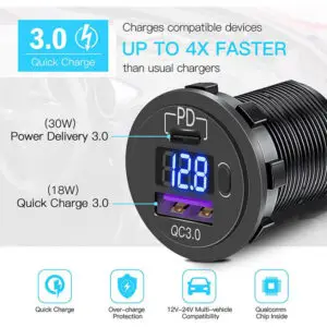 12V Type-c Boat Car charger