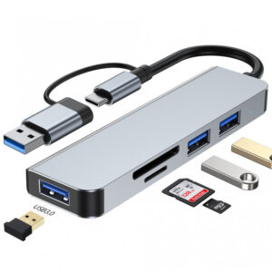 5IN1 USB3.0 Docking Hub Station