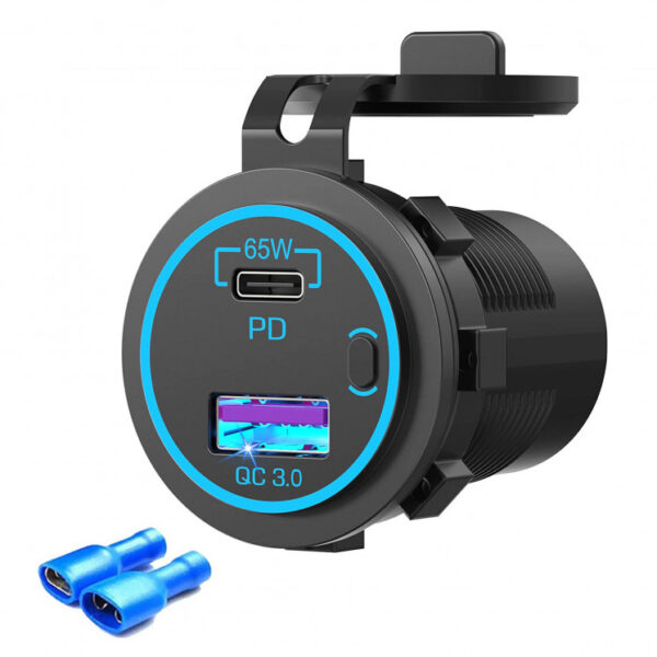 Marine 12V Power Outlet Car Charger