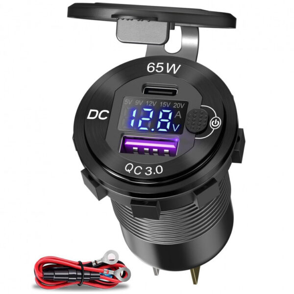 Boat Car Charger 65W