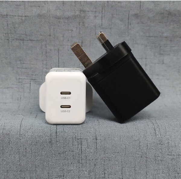 PD40W 2xusb-c USB C UK Charger Adapter