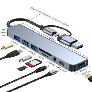 8in1 USB Docking Station for Desktop