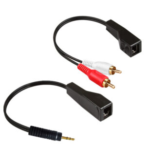 DC3.5mm RCA Audio Signal Balun Cat Cable