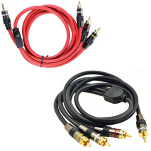 3.5mm male to 3RCA male audio cable